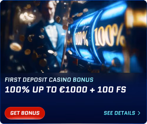 Toisen talletuksen urheilu bonus 75% jopa 500 € asti